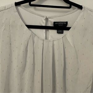 Liz Claiborne Women's Blouse with Subtle Gold Accents